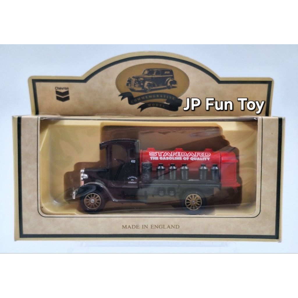 Chevron 1/64 Zerolene 1911 Chain Drive Tank Truck Made in England รถเหล็ก [JFT7]