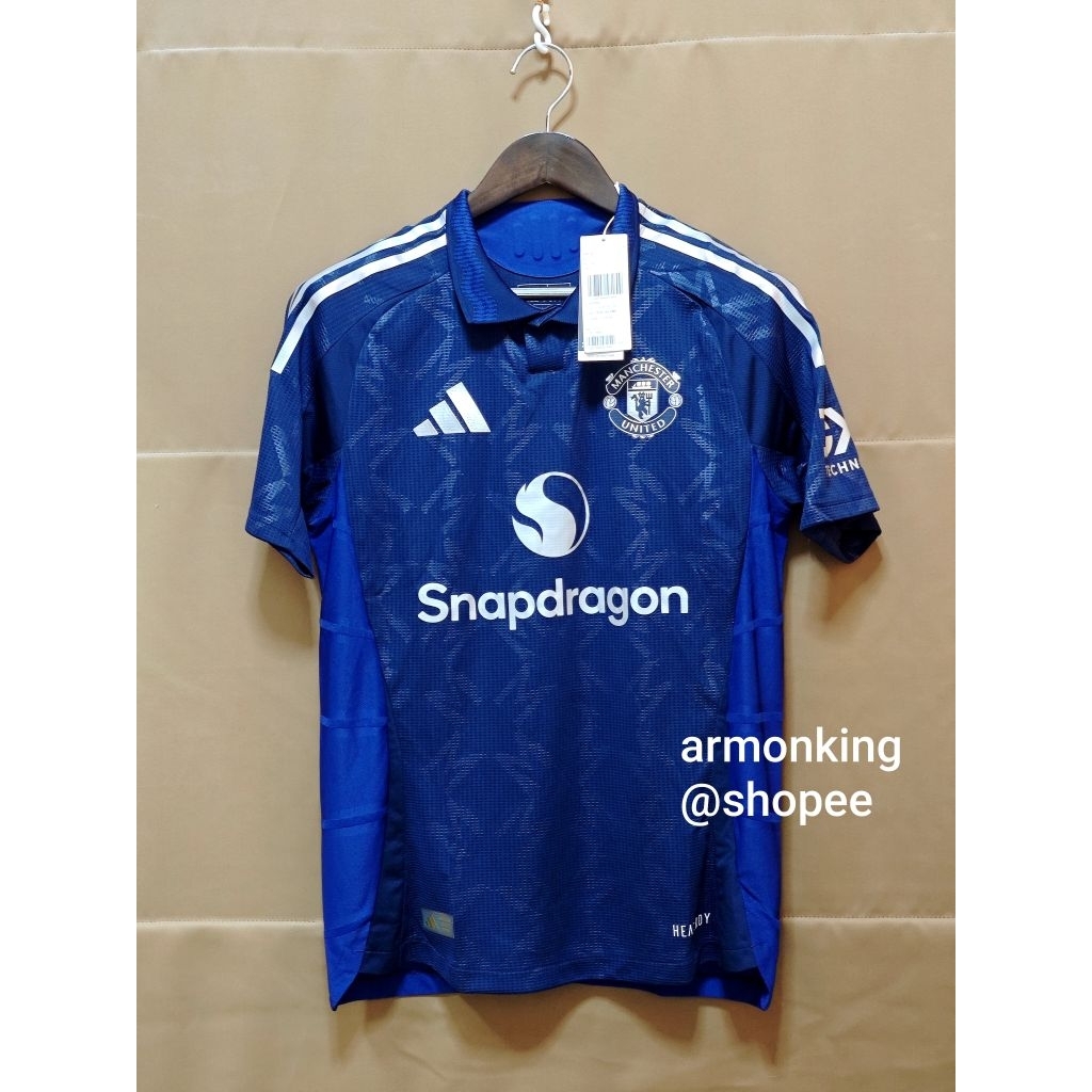 แท้💯 เกรดนักเตะ (Player) 💙⚪ เสื้อฟุตบอล แมนยู Manchester United 2024/25 Away Jersey IU1391 เสื้อบอล
