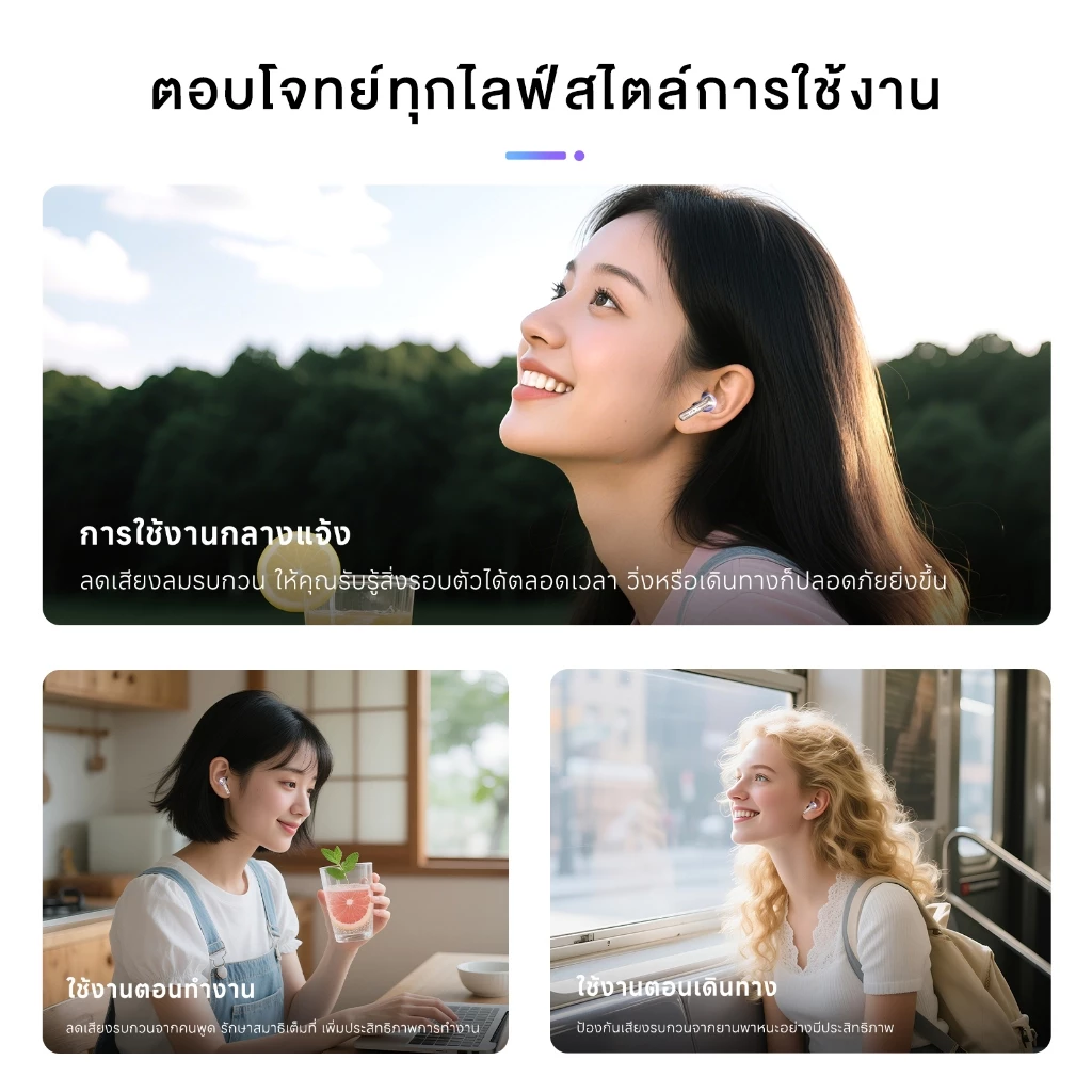 Acer AHR155 TWS หูฟัง Bluetooth มินิ เสียงดี เบสแน่น thumbnail 10