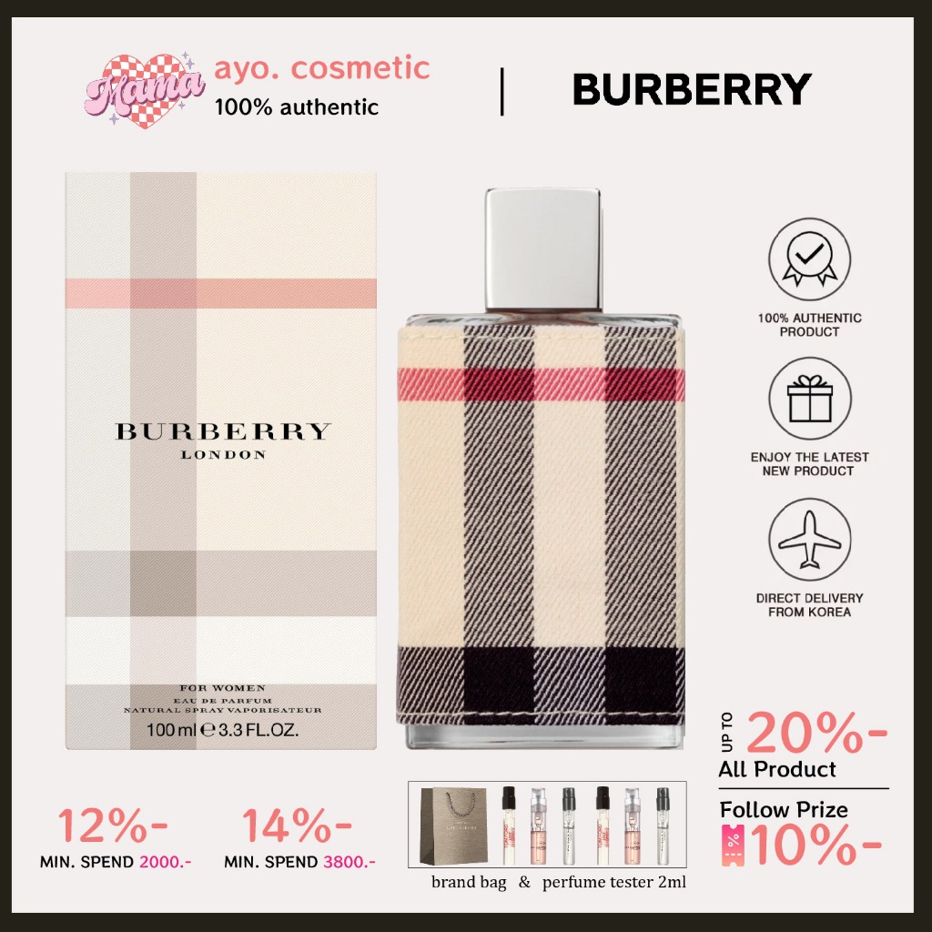 ส่งไว✈️24ชม Burberry London Eau De Parfum For Women EDP 100ml