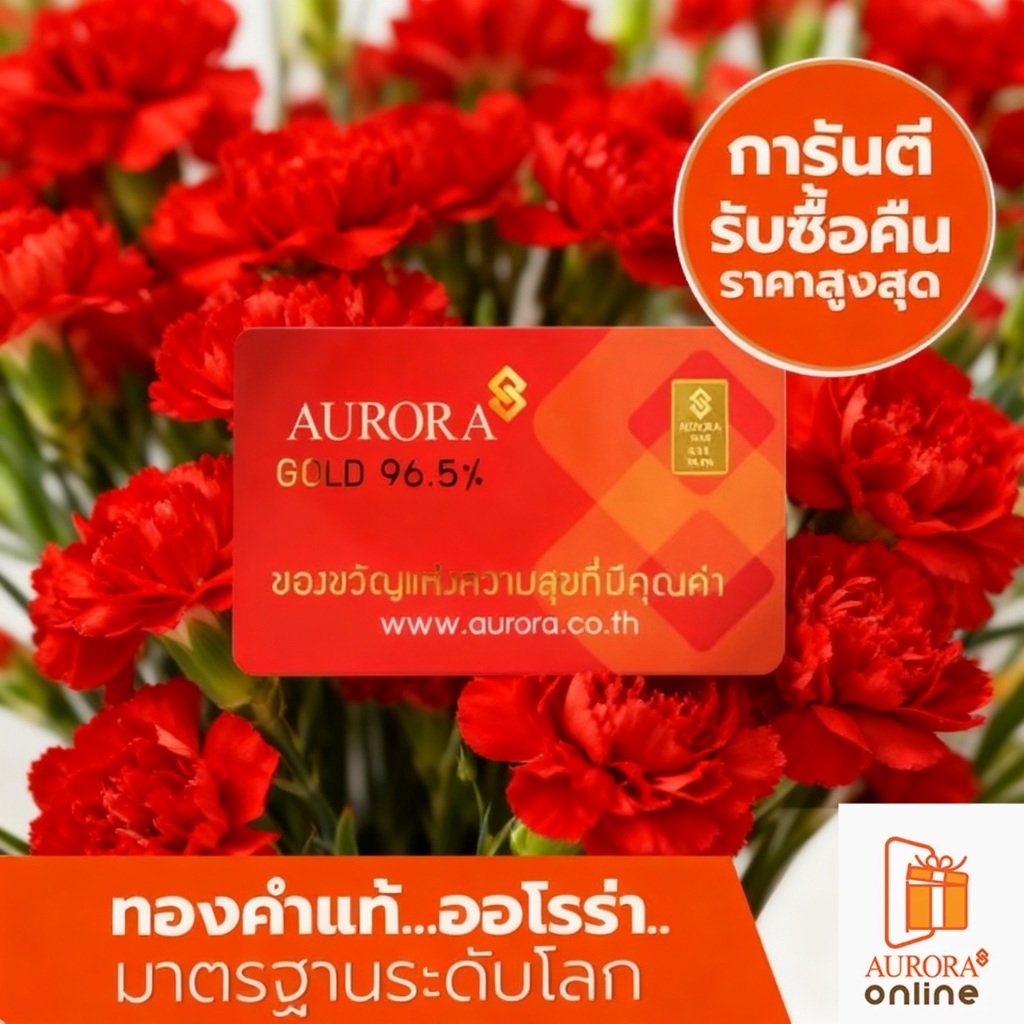 AURORA ทองแผ่น น้ำหนัก 0.2 กรัม