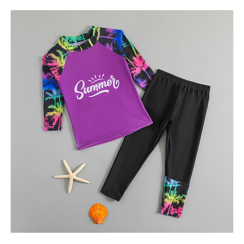 ส่งทันทีจากไทย  ชุดว่ายน้ำเด็ก แขนยาว ขายาว รหัส 237..