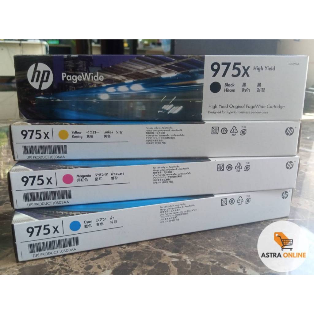 HP 975X BK C M Y ตลับหมึกสี ของแท้ รับประกันศูนย์