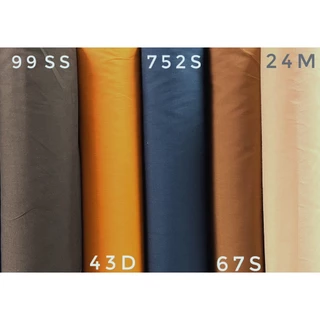 ผ้าโทเร คอตตอนสีพื้น ฝ้ายผสม กระเป๋า ซันบิน ทีซี โจงกระเบน รำนาฏศิลป์ หน้า45นิ้ว