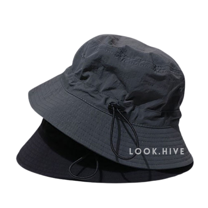 งานพรีเมี่ยม! หมวกปีกกว้าง Minimal Bucket Hat กันแดด ปีกกว้าง สำหรับเดินป่า มินิมอล 5 สี NEW H001