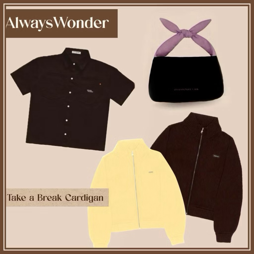 AlwaysWonder Sweater / Brown shirt / Tote Bag  #linglingkwong