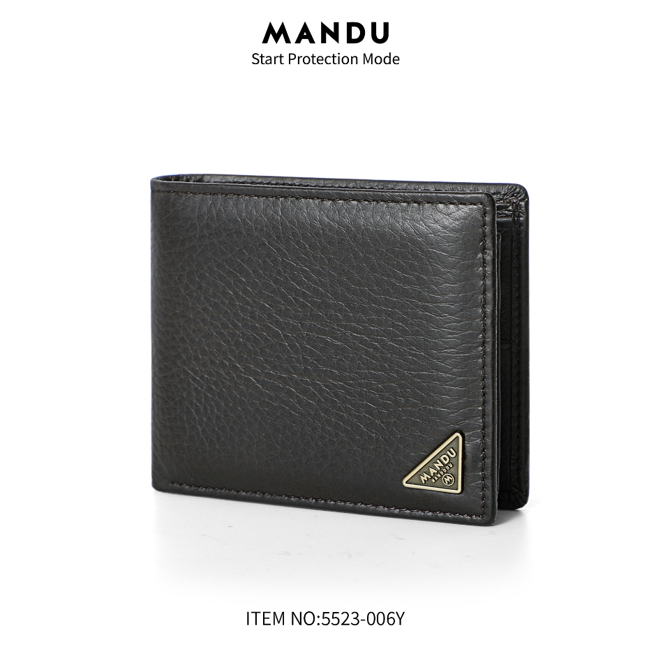 กระเป๋าผู้ชาย กระเป๋าสตางค์ผู้ชายใบสั้น MANDU 5523-006