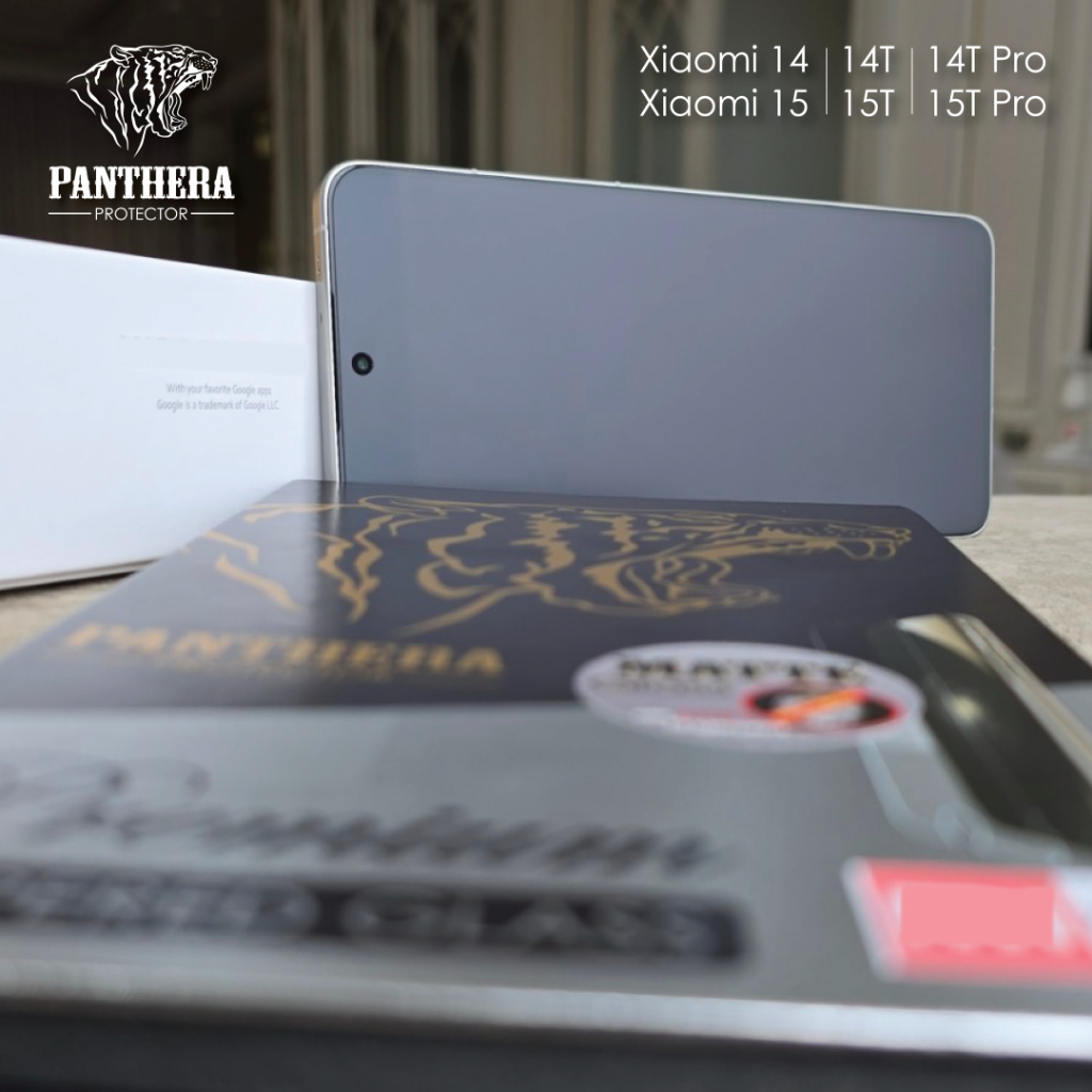 ฟิล์มกระจก ใช้กับ Xiaomi รุ่น Mi 15 / Mi 15T / Mi 15T Pro / Mi 14 / Mi 14T / Mi 14T Pro PANTHERA PRO