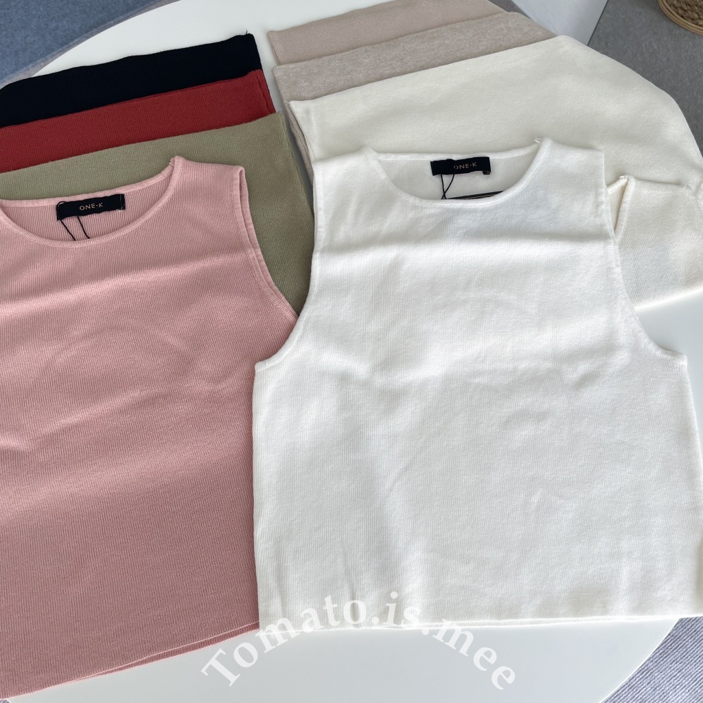 เสื้อไหมพรมสีพื้น ทรงครอป แขนกุด เสื้อกล้ามทรงเบสิค เนื้อผ้าดีมาก ผ้านุ่มใส่สบาย พร้อมส่ง 8 สี!!! (Y3194)