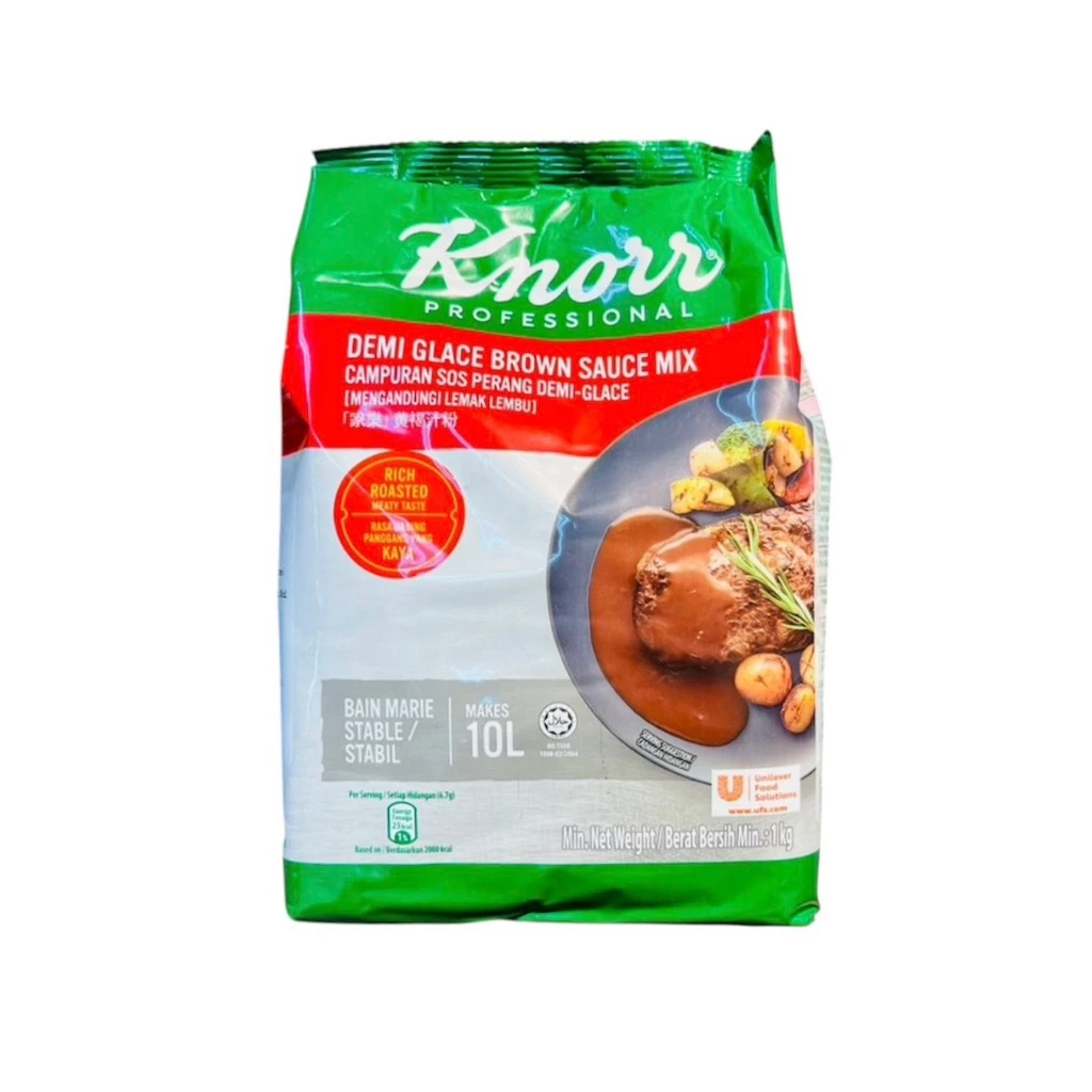คนอร์บราวน์ซอส 1 kg Knorr Demi Glace Brown Sauce Mix 1 kg