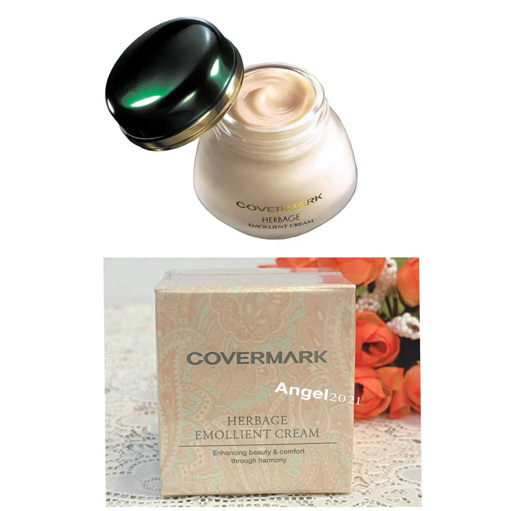 ไนท์ครีม ปรับผิวเนียนเรียบ กระชับ Covermark Herbage Emollient Cream / 30 g-ผลิตปี2026
