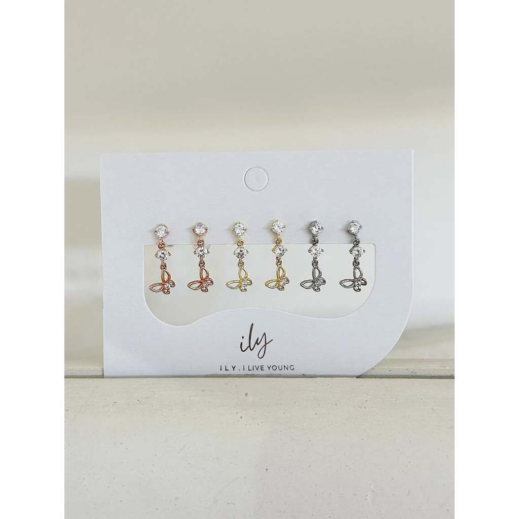ต่างหู ILY รุ่น Butterfly Light Drop