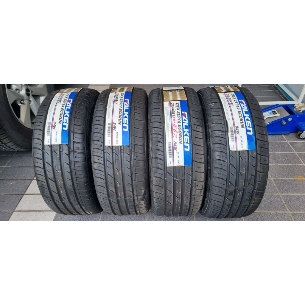 falken 205/40r17 ziex ze914 ยางใหม่ปี2024 (รวมยาง4เส้น)แถมจุ้มลมฟรี 4ตัว