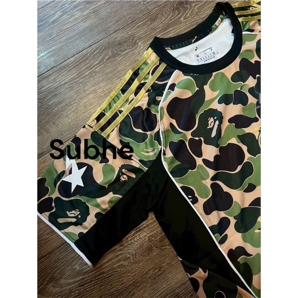 เสื้อบอล Bap e Crew green ( Fan v.) S - 2xL งานถ่ายจากสินค้าจริง พร้อมจัดส่ง - รูปที่ 3