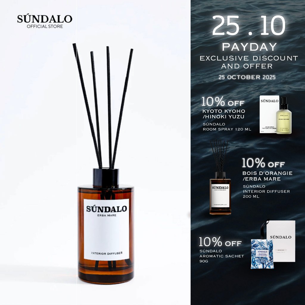 ERBA MARE - SUNDALO INTERIOR DIFFUSER SIZE 200ML.