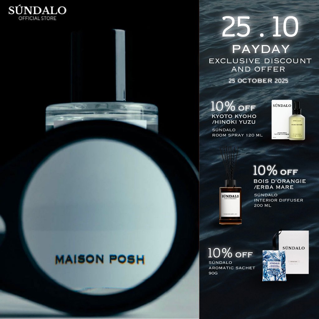 SUNDALO MAISON POSH SIZE 50ml. น้ำหอม ซุลดาโล กลิ่น ไมซอง พอร์ช ขนาด 50มล.