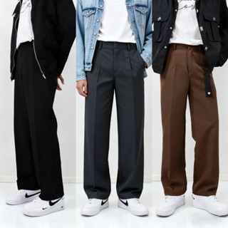 กางเกงแสล็คเอวสูงทรงกระบอกกลาง ผ้าหนานุ่ม อยู่ทรง ยับยาก ไม่…