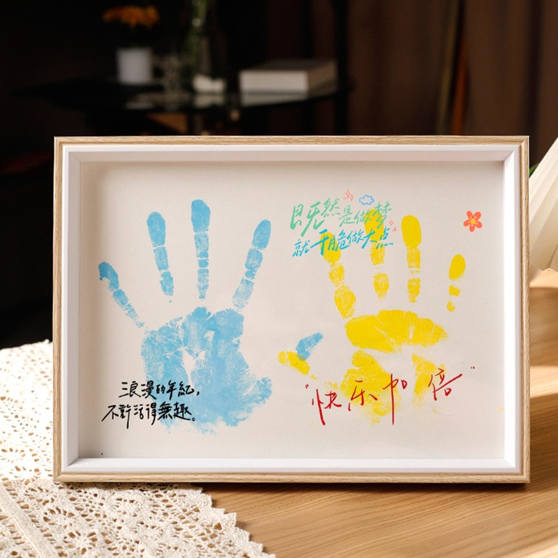 💖ของขวัญคู่รัก! 🖼️กรอบรูปพิมพ์มือ DIY ระบายสี ใส่กรอบง่าย | ของขวัญวัน Valentine วัันครบรอบ | ส่งฟรี 🎁พร้อมของแถม - รูปที่ 7