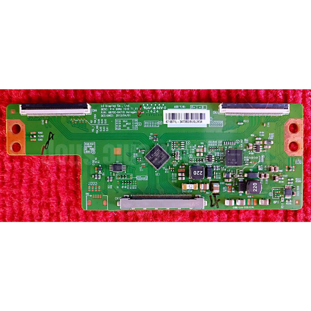 บอร์ดทีคอนทีวี TOSHIBA รุ่น 47L2450VT , 47L5450VT จอ LG พาสบอร์ด 6870C-0471D