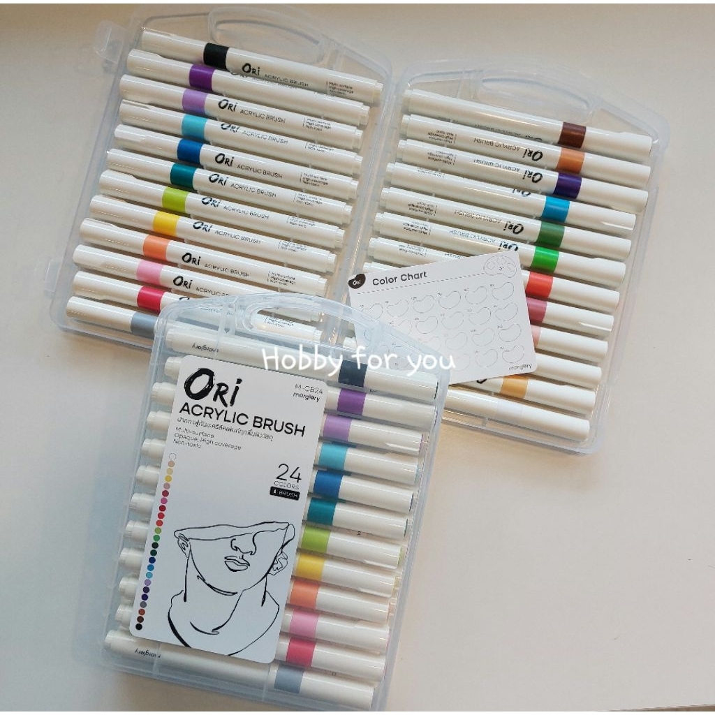 ปากกาสีอะคริลิค หัวพู่กัน Ori สำหรับระบายสี งานฝีมือต่างๆ