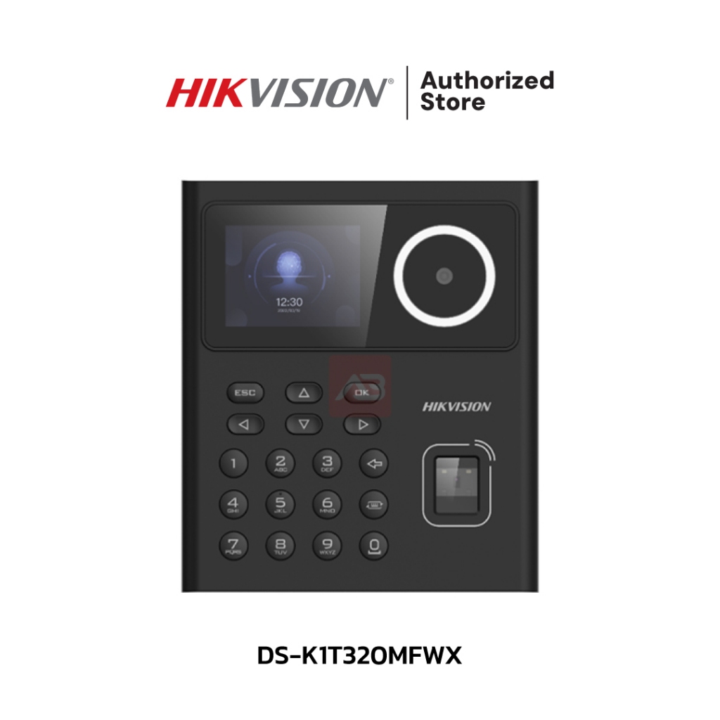 HIKVISION Face Access Terminal 2.4-inch LCD screen, 2 MP lens รุ่น DS-K1T320MFWX