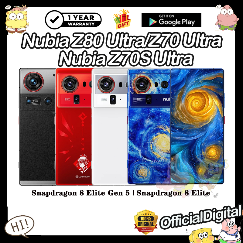 Global Rom Nubia Z80 Ultra Snapdragon 8 Elite Gen 5 Nubia Z70 Ultra Nubia Z70S Ultra Snapdragon 8 El