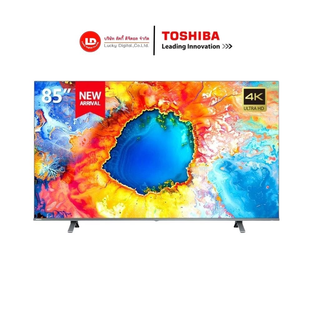TOSHIBA ทีวี 85 นิ้ว รุุ่น 85M450NP Google TV 4K UHD QLED ปี 2024