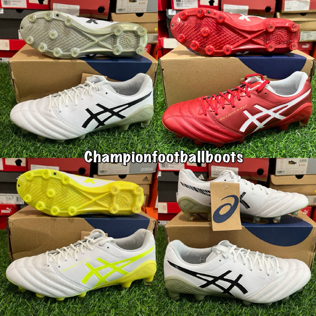 สตั๊ด รองเท้าฟุตบอล Asics DS Light X-Fly5 FG ตัวท๊อป หนังจิงโจ้