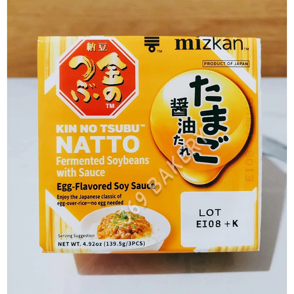 ถั่วเน่านัตโตะ คิน โนะ สึบุ ทาเระทัปปุริ ทามาโกะ โชยุ 139.5g แพค 3 ถ้วย - รูปที่ 1