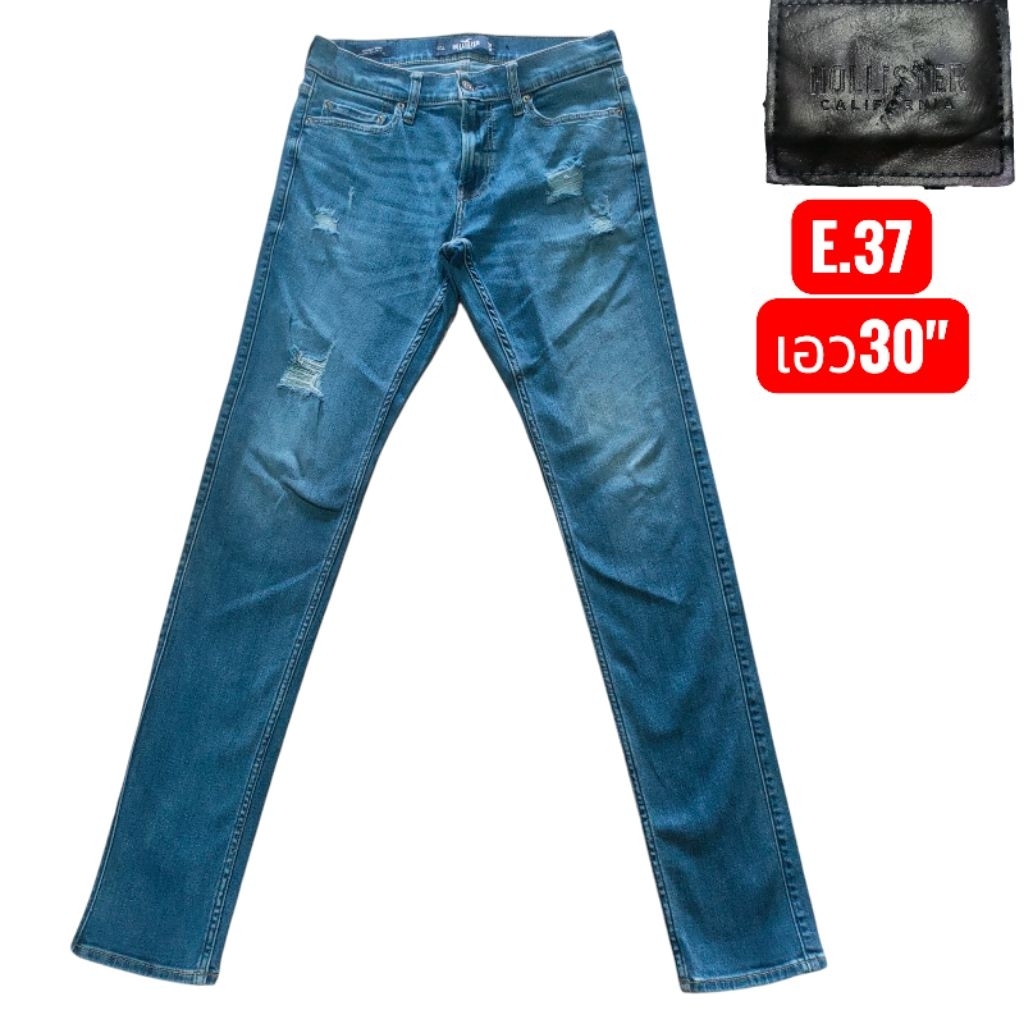 HOLLISTER เอว30" กางเกงยีนส์ชายมือสอง