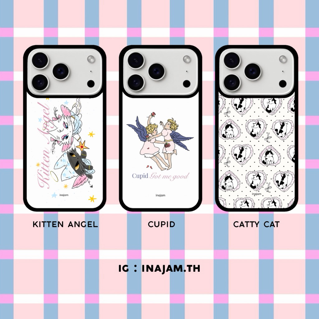 เคสไอโฟนแบรนด์ Inajam | Kitten Angel | Cupid | Catty Cat