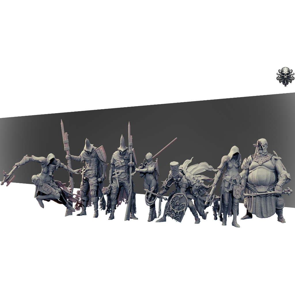 Trench Souls Of Anor London : Collection : Miniature Resin โมเดลบอร์ดเกม ผลิตตามสั่ง DnD Tabletop