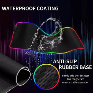 แผ่นรองเมาส์มีไฟ RGB Gaming Mousepads แผ่นรองเม้าส์สำหรับเล่นเกมส์ 80cm×30cm mouse pad with lights 7colors