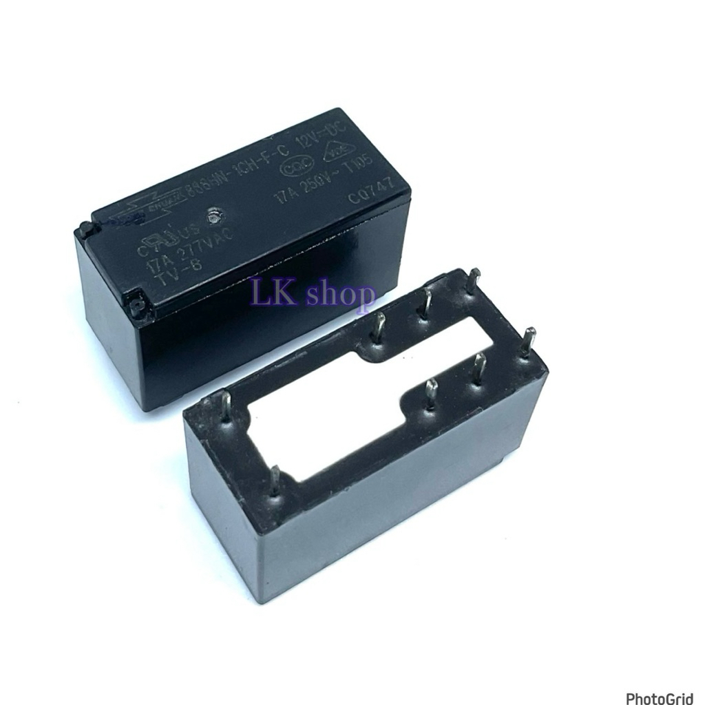 รีเลย์ 888HN-1CH-F-C 12V=DC หน้าคอนแทค17A 277VAC 1คอนแทค ของใหม่พร้อมส่ง สินค้ามีราคาขายส่งสนใจทักแช