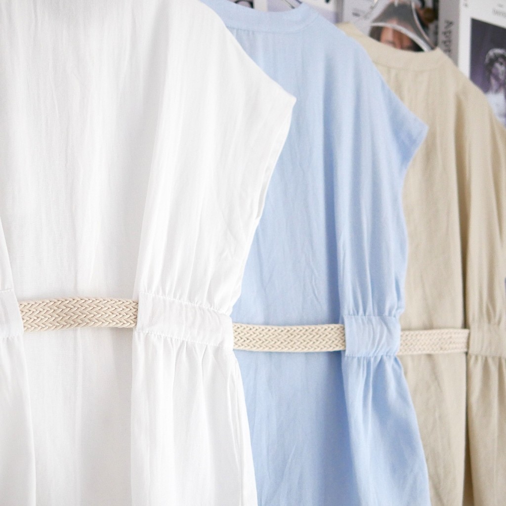 Lawyer Store | [ 724197 ] เสื้อกระดุมหน้า แต่งเข็มขัด ปรับความยาวได้ เสื้อเเขนสั้น เสื้อทำงาน ใส่ทำงาน ใส่เที่ยว - รูปที่ 5