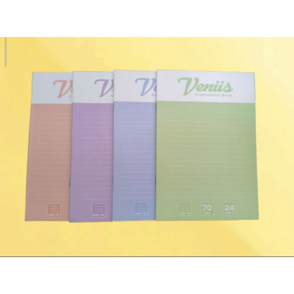 สมุดปกอ่อน VENUS รุ่น 9/24 คละสี