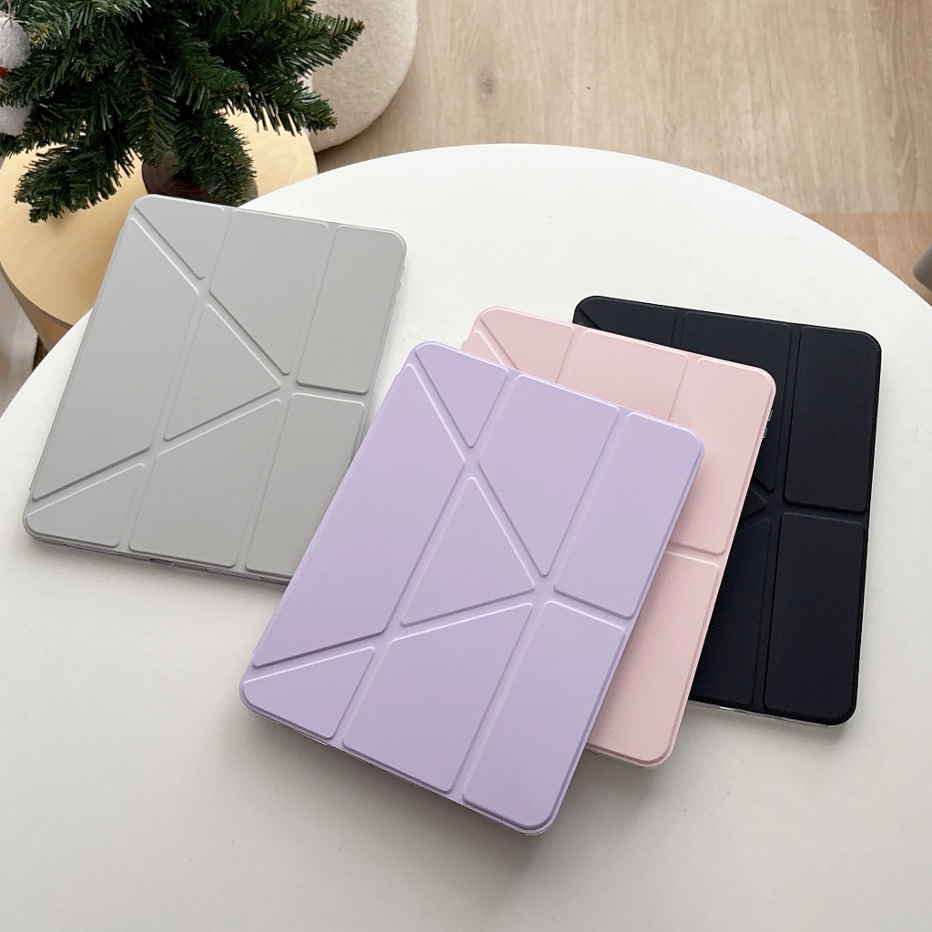 🔥ส่งจากไทย🔥สีทึบ พับรูปตัว Y เคส for iPad air7 2025 11 pro 2024 11 gen11 10 เคสไอแพด air5 10.9 gen9 8 7 10.2มีช่องปากกา