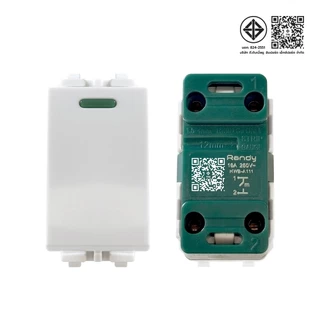RANDY Wall switch สวิทซ์ไฟ ทางเดียว ปลั๊กกราวด์คู่ กราวด์เดี่ยว ปลั๊กไฟ หน้ากาก ฝา 1 2 3 ช่อง สองทาง สามทาง
