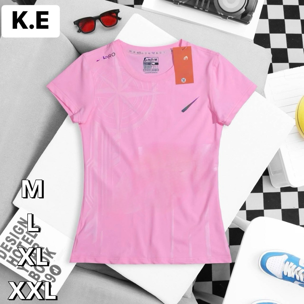 เสื้อกีฬาผู้หญิง คอกลม แขนสั้น T-shirt woman22