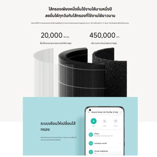 Xiaomi Smart Air Purifier 4 Lite/Max/6 ฟอกอากาศ I การกรองฝุ่นและละอองเกสร I ลดไวรัส H1N1 ในอากาศได้อย่างมีประสิทธิภาพ