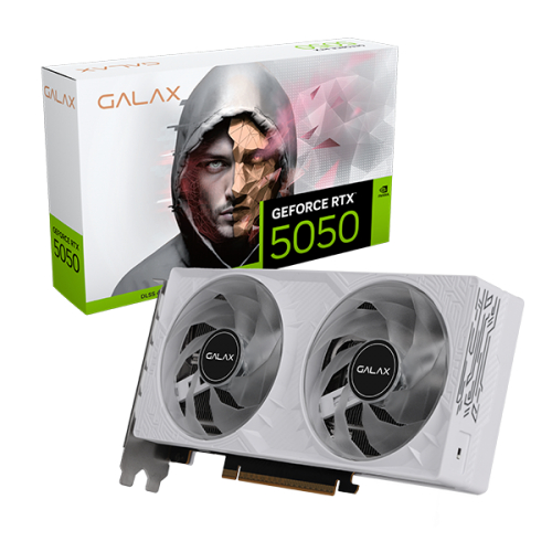 GALAX GeForce RTX 5050 1-Click OC White 8GB GDDR6