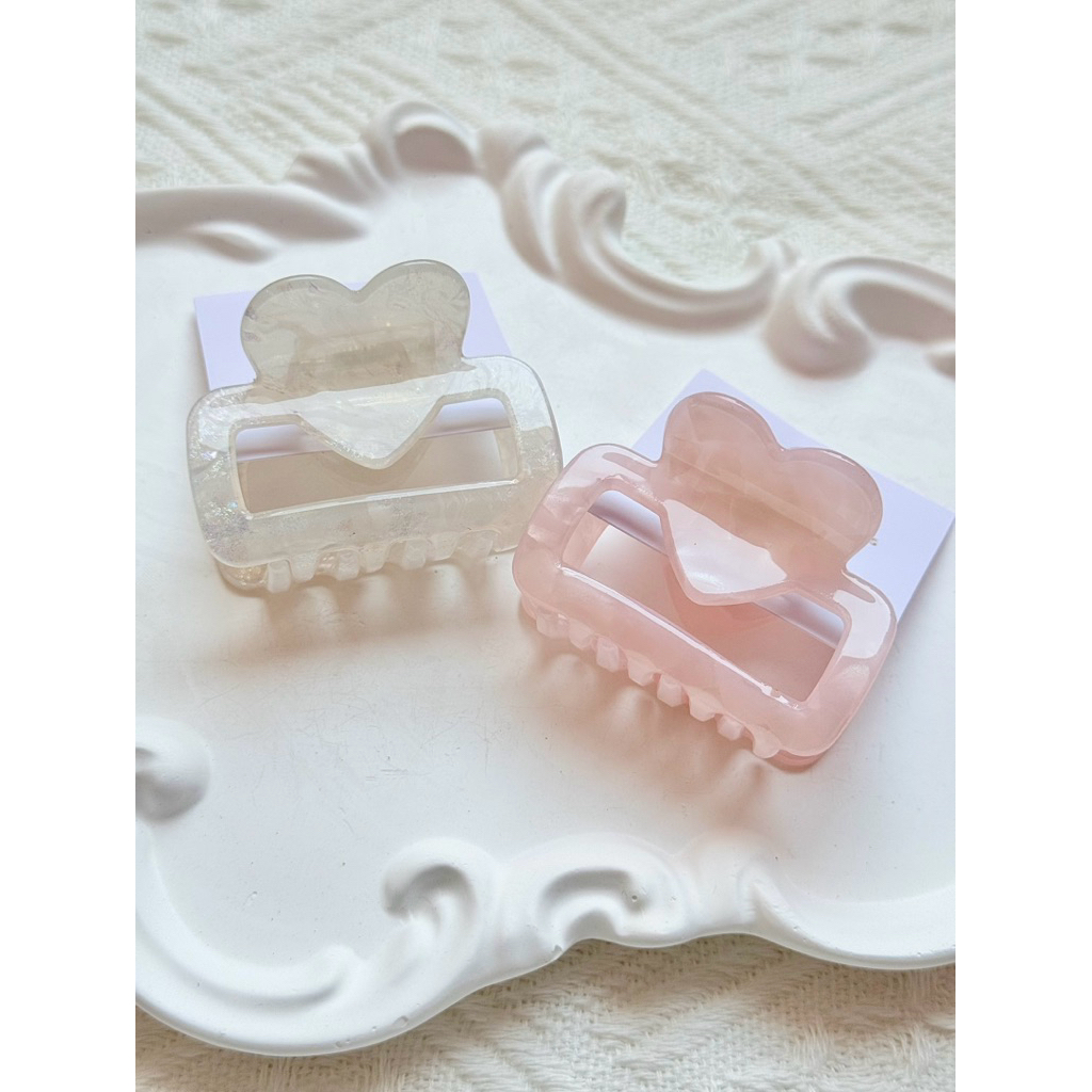 (ราคา/ชิ้น) ที่งับผมเล็ก งับเรซิ่น งับหินอ่อน งับเกาหลี งับสีมุก งับผม ขนาด5ซม.🎀✨