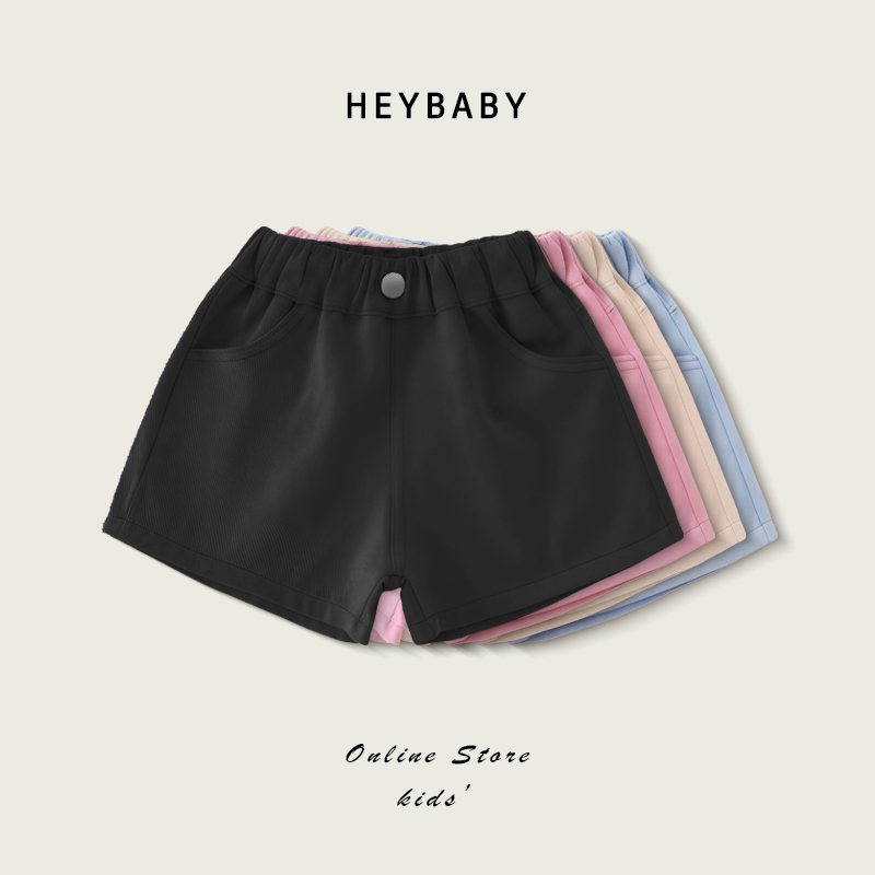 2-12 ปี กางเกงขาสั้นเด็ก กางเกงลำลอง เอวยางยืด ใส่สบาย ใส่เย็นสบาย ระบายอากาศ สำหรับเด็กผู้หญิง
