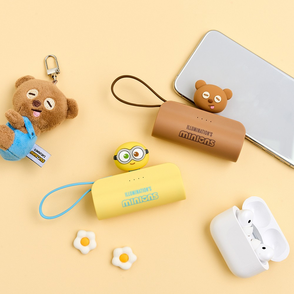 ( พร้อมส่ง ) Minions Docking Bettery 2in1 5000mAh แบตสำรองไร้สาย