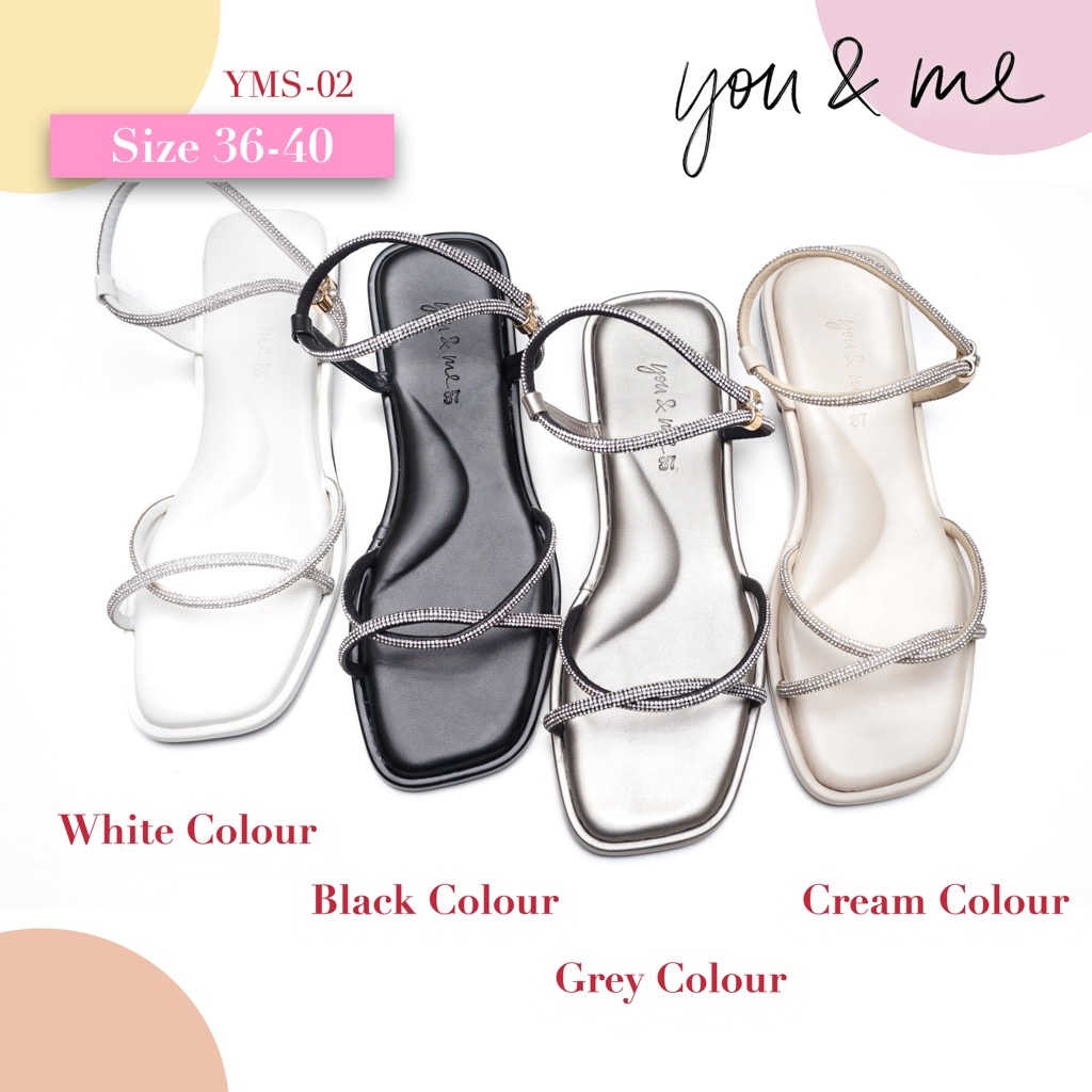 Arista ( Ready to ship) รองเท้าแตะเพื่อสุขภาพ รองเท้าผู้หญิง รองเท้าเเฟชั่นผู้หญิง รุ่น You & Me ( YMS-02 )