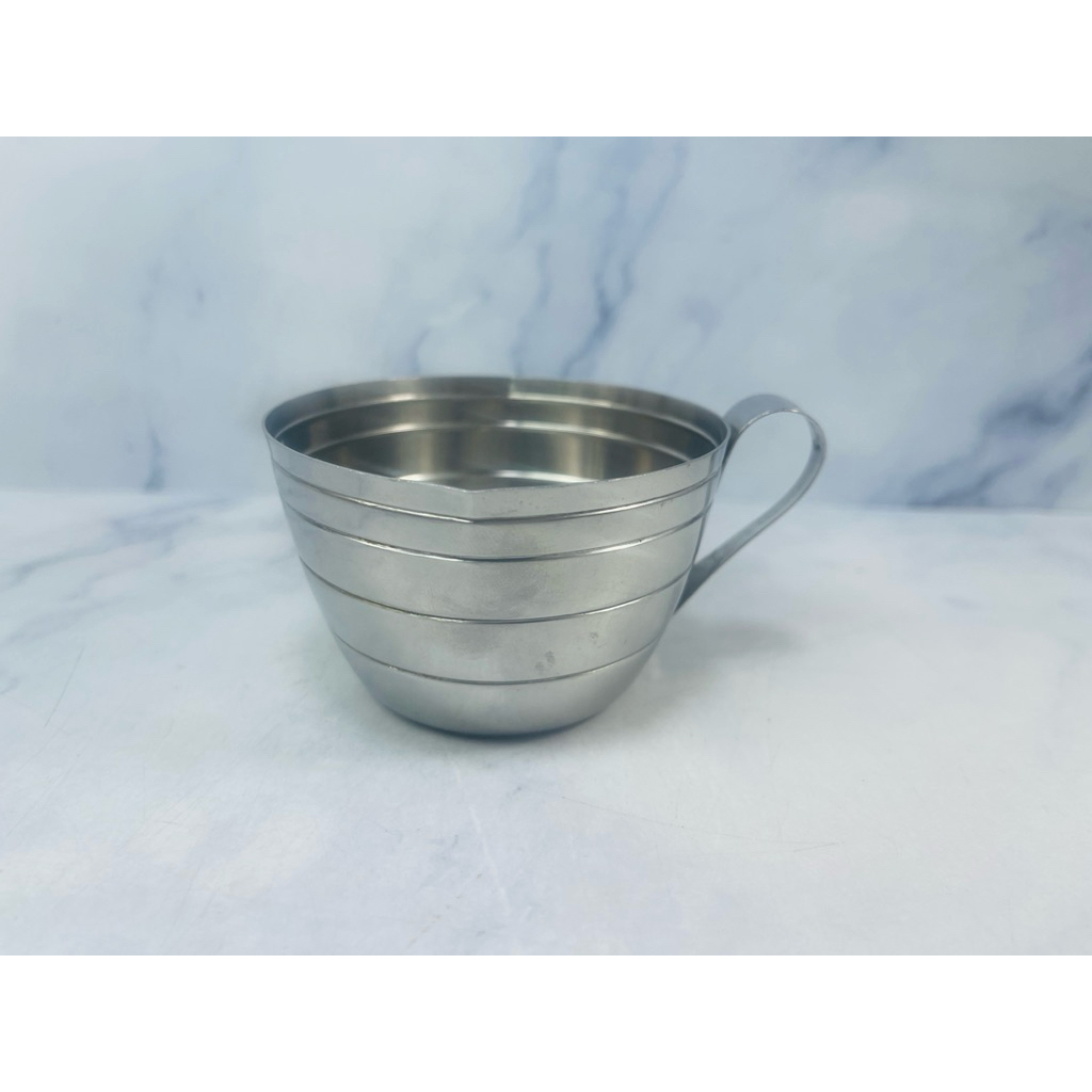 ถ้วยสแตนเลส ยึ่ห้อ PY ความจุ 200 ml. Made in Japan (k : 577)สินค้ามือสอง