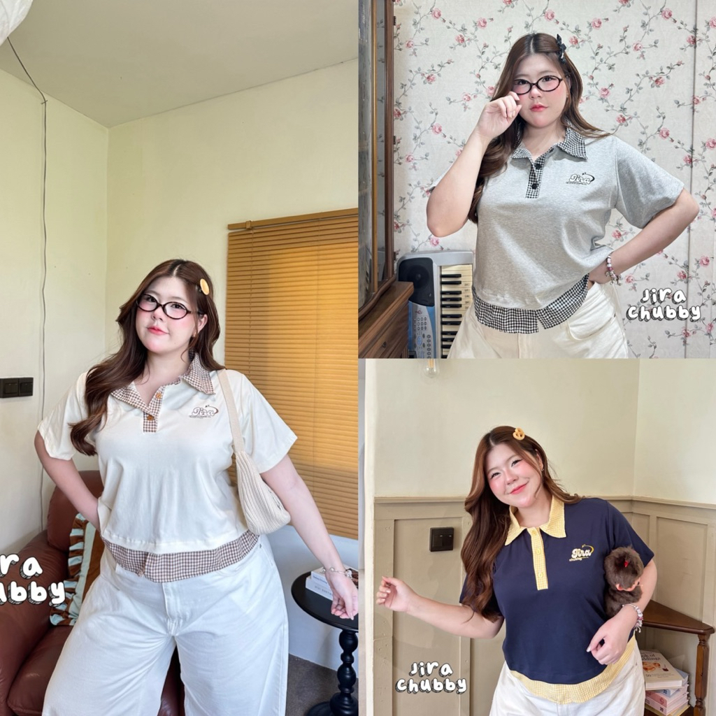 Scotty Polo - เสื้อโปโลสก็อตตี้สุดคิ้วท์ ฟรีไซส์ อก 40-52+ นิ้ว ยืดได้อีก เสื้อสาวอวบ ไซส์ใหญ่