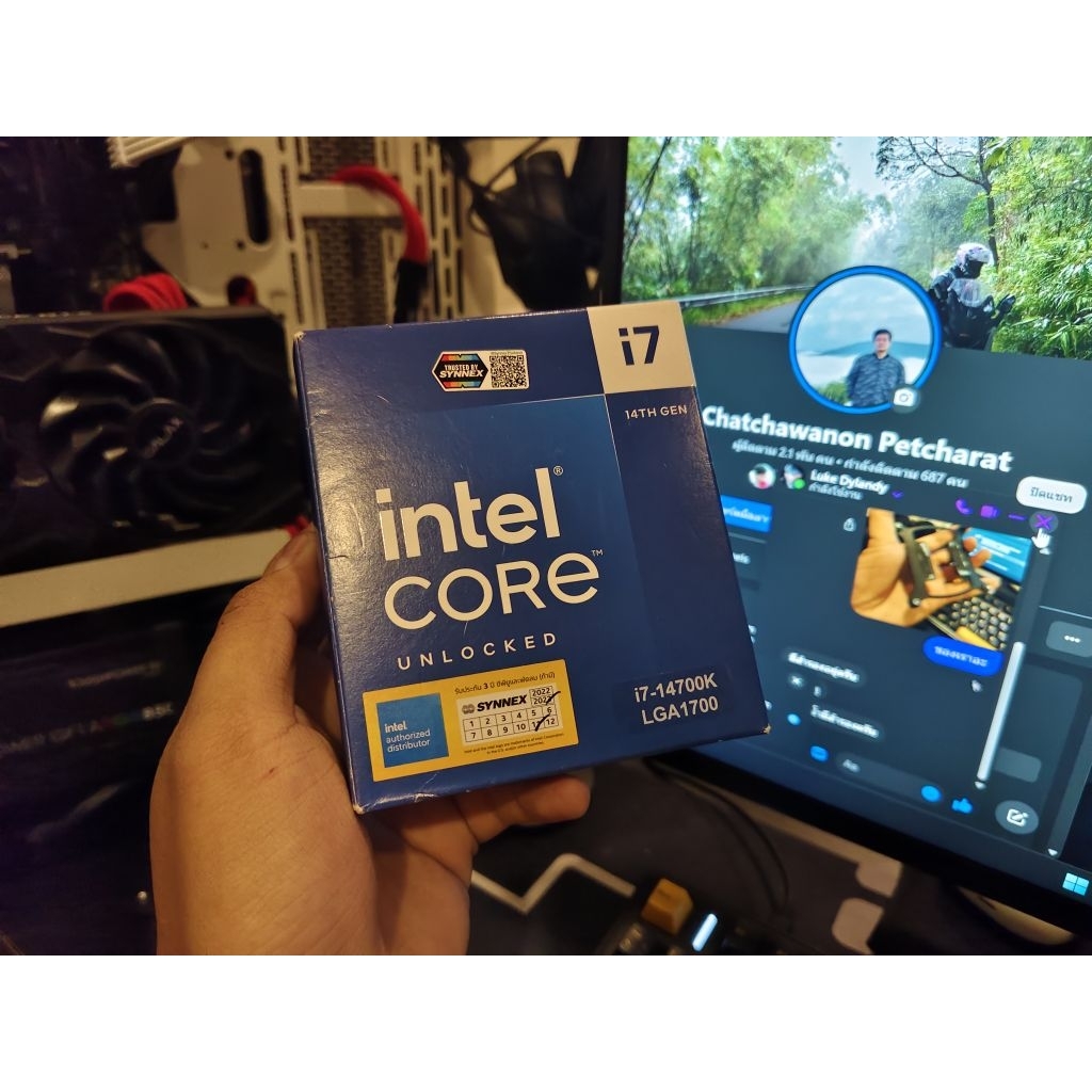 Cpu intel Core i7-14700K สินค้ามือสองมีประกันศูนย์ 4 ปี