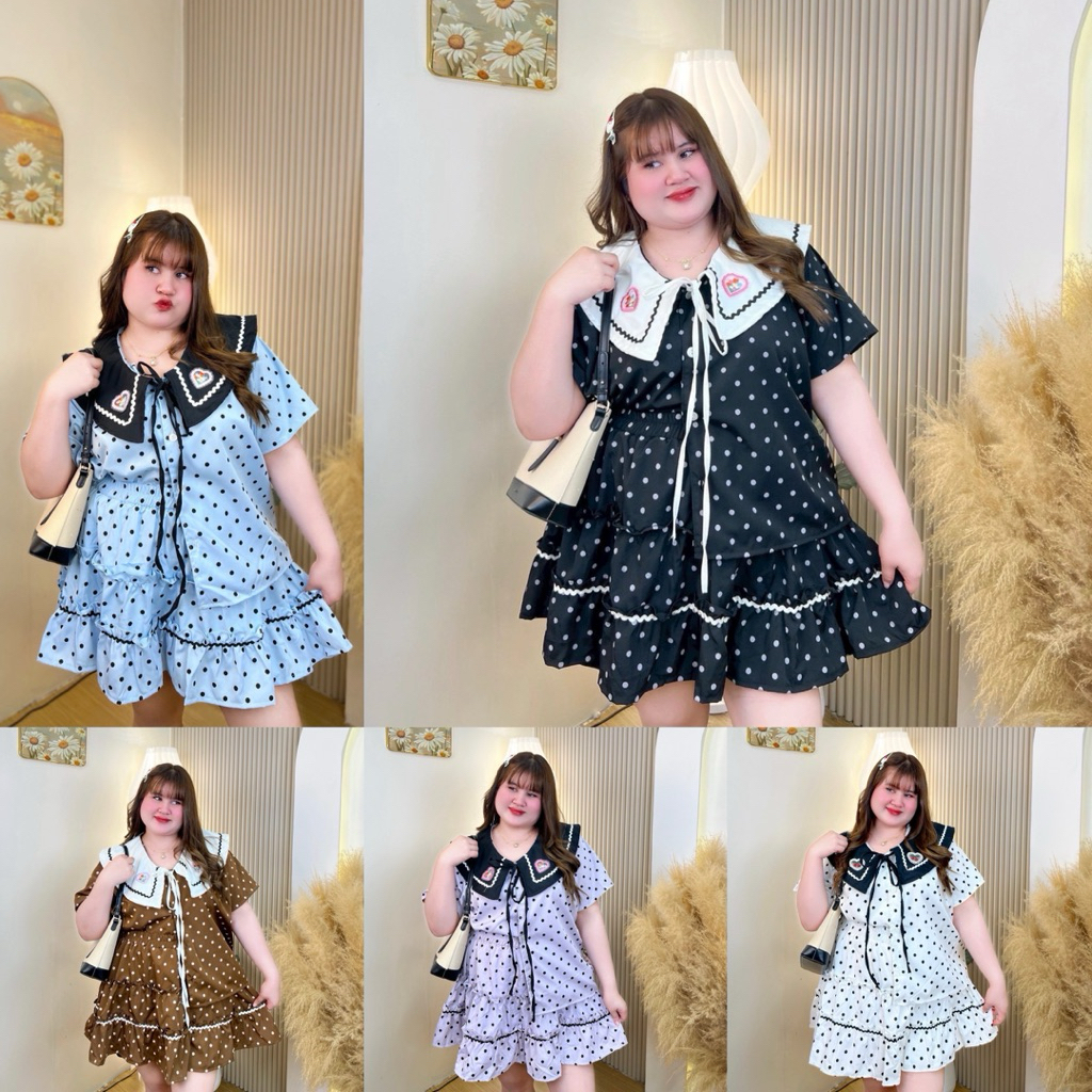 BB-S3S2❤️ 🎀 ชุดเซ็ทกระโปรง คอปก + กางเกงกระโปรง