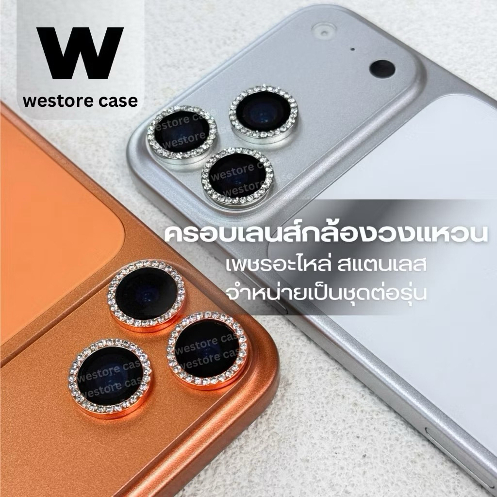 ฝาครอบเลนส์กล้อง ครอบเลนส์วงแหวนเพชร สําหรับรุ่น 11 - 17 17Air 17pro 17promax